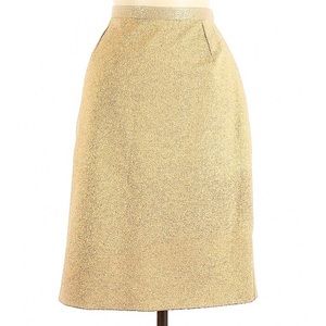 Dolce & Gabbana Gold Metallic Skirt